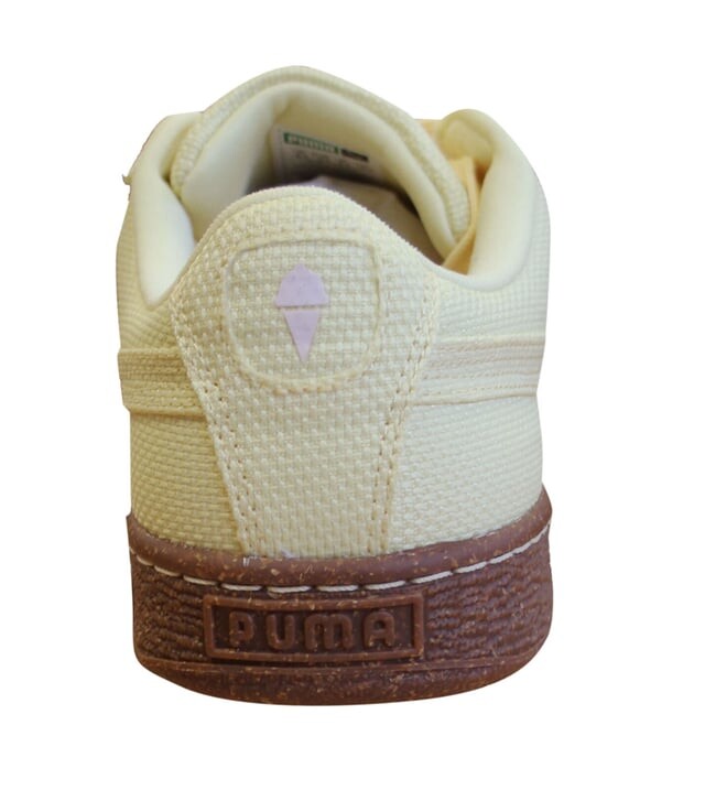 Мужские кроссовки Basket Ripstop Ice Textile на шнуровке 362340 01 Puma, желтый — фото 2