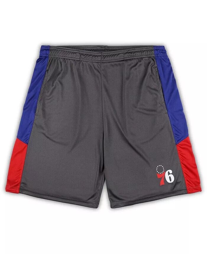 

Мужские серые шорты Philadelphia 76ers Big and Tall Fanatics