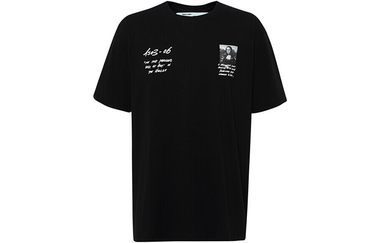 

OFF WHITE Футболка оверсайз с принтом Моны Лизы