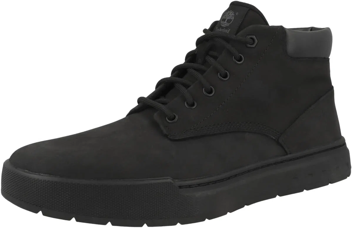 Мужские кожаные ботинки-чукка Timberland Maple Grove на шнуровке, Black — фото 4