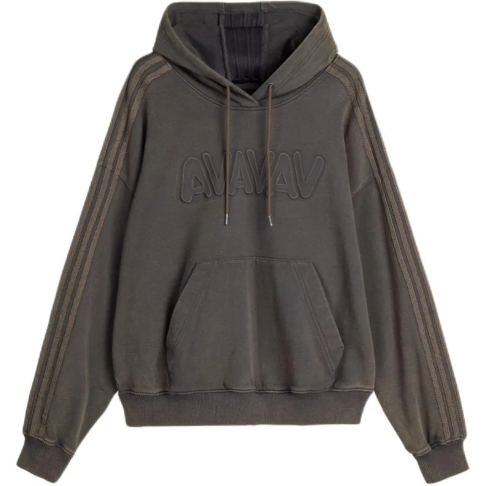 Свитшот женский с капюшоном Adidas Originals X AVAVAV Carbon Black