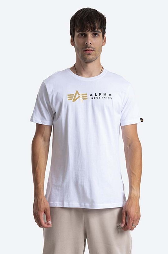 

Label 118502FP 09 хлопковая футболка Alpha Industries, белый