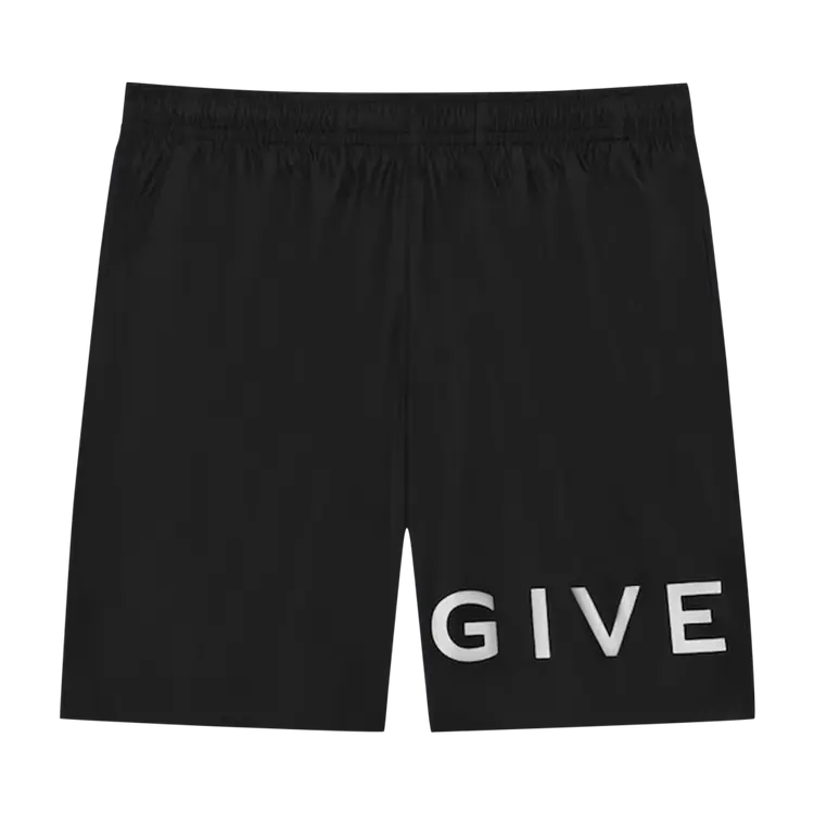 

Шорты для плавания Givenchy 4G Long 'Black/White', черный