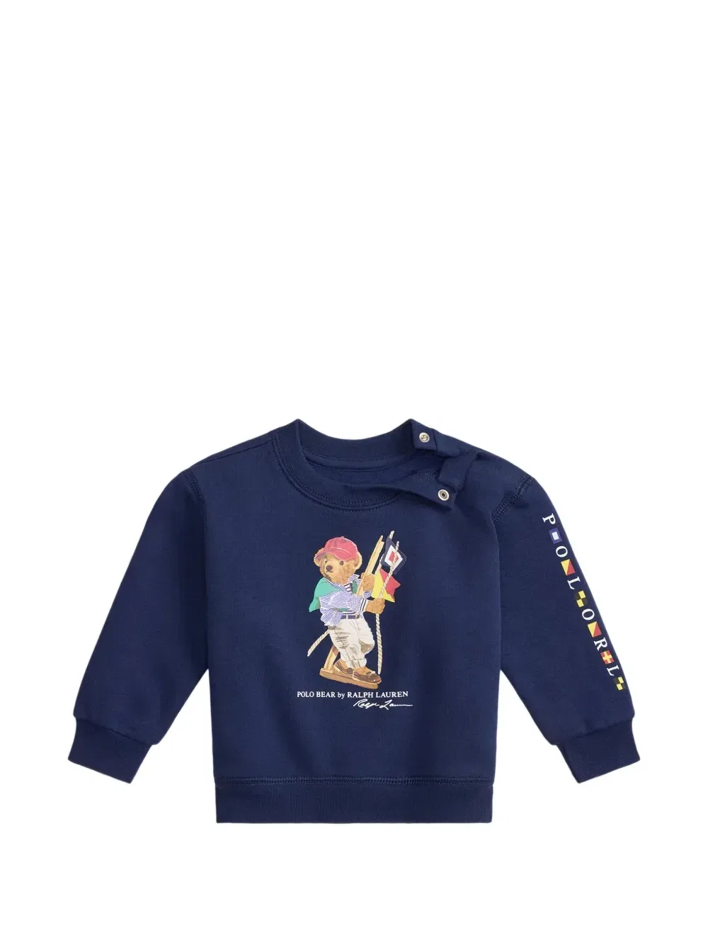 Толстовка с принтом Polo Bear Polo Ralph Lauren Kids, синий