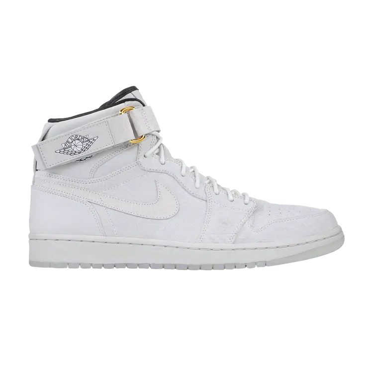

Кроссовки Air Jordan 1 Retro High Strap 'Just Don BHM', белый, Белый;серый, Кроссовки Air Jordan 1 Retro High Strap 'Just Don BHM', белый