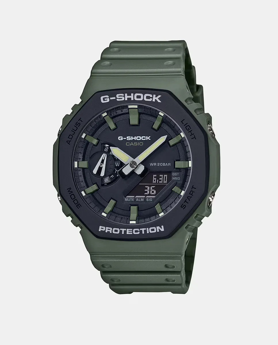 

G-Shock GA-2110SU-3AER Мужские часы из зеленой смолы Casio, зеленый