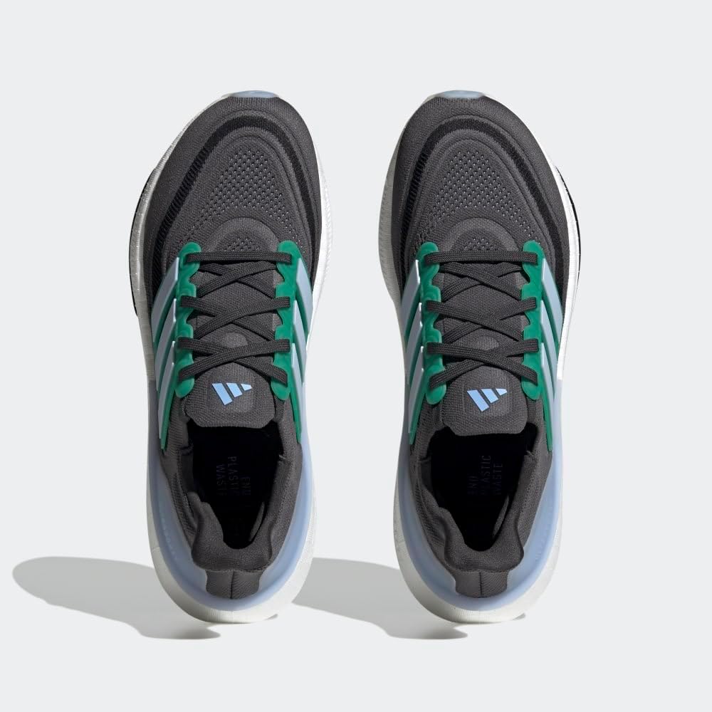 Мужские кроссовки для бега adidas Ultraboost Light, зеленый/голубой/угольный — фото 3