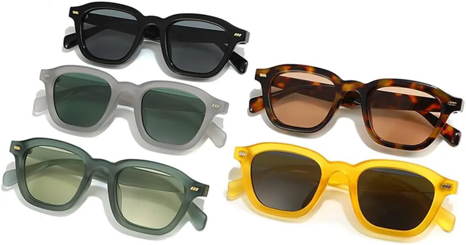 

Солнцезащитные очки UV400 с маленькой оправой, заклепками, панк-леопардовым принтом, для женщин и мужчин, для бега и активного отдыха UYPTK, Matte Green Green