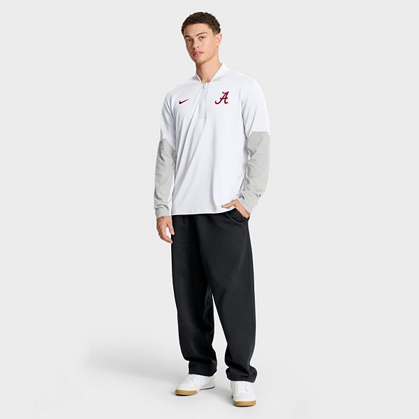 Мужская белая толстовка Alabama Crimson Tide One Goal с полумолнией Nike — фото 4