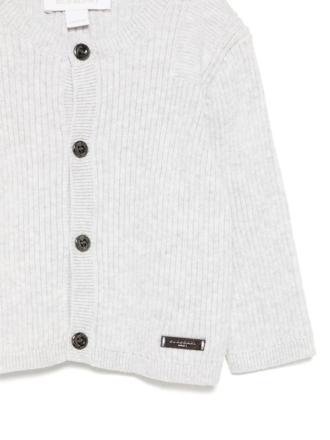 Burberry Kids топ с длинными рукавами, серый — фото 3