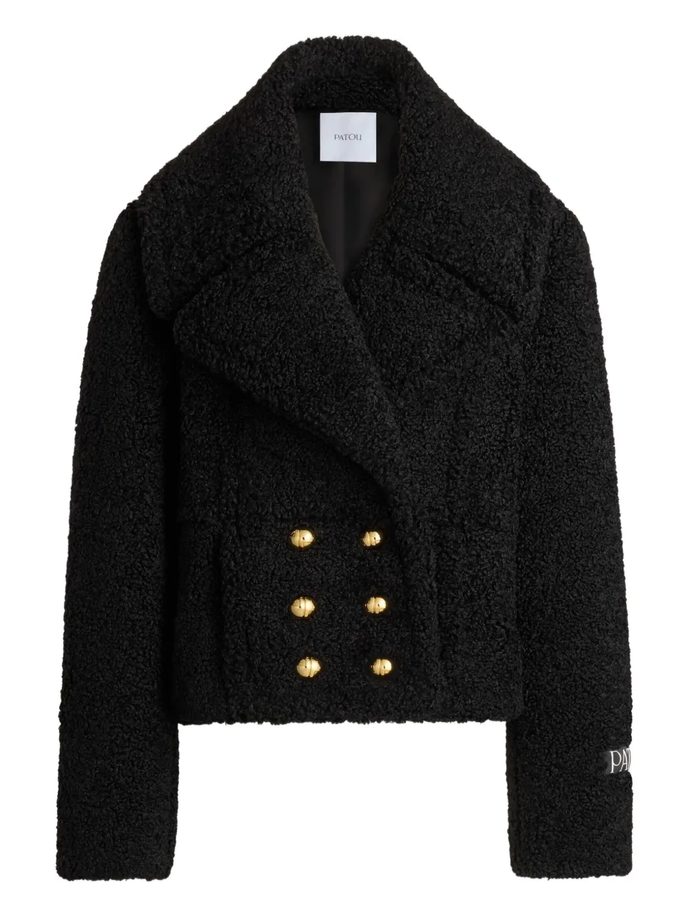 

Двубортное пальто PATOU, черный