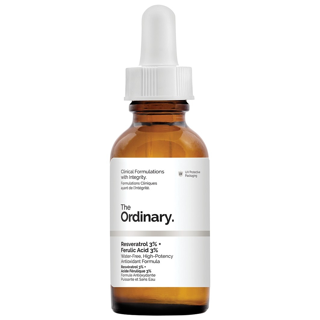 

Сыворотка для лица antioxidants resveratrol 3% + ferulic acid 3% The Ordinary, объем 30 мл