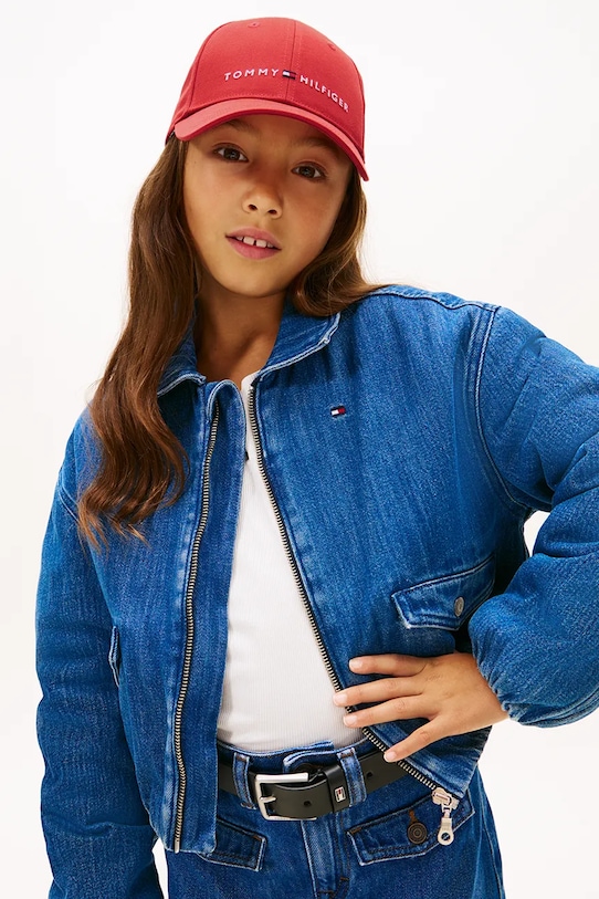 

Хлопковая бейсболка Tommy Hilfiger, красный