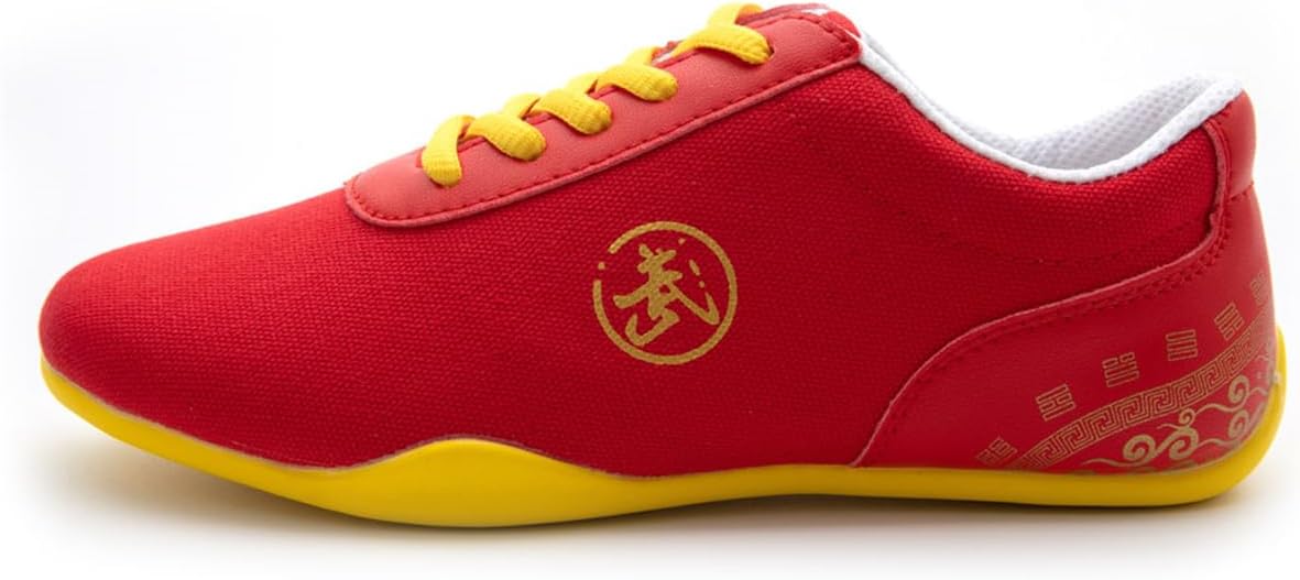 

Унисекс кроссовки для тайцзи и кунг-фу, тренировочная обувь для боевых искусств, тканевые гибкие кеды старого Пекина Ukuboxbag, красный