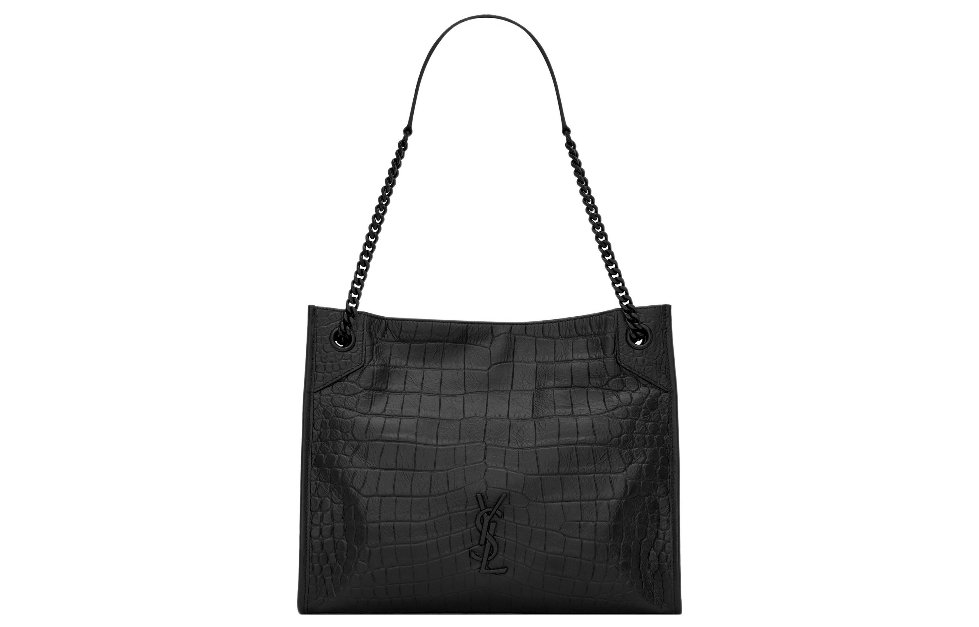 

SAINT LAURENT Сумка через плечо из телячьей кожи среднего размера женская черная