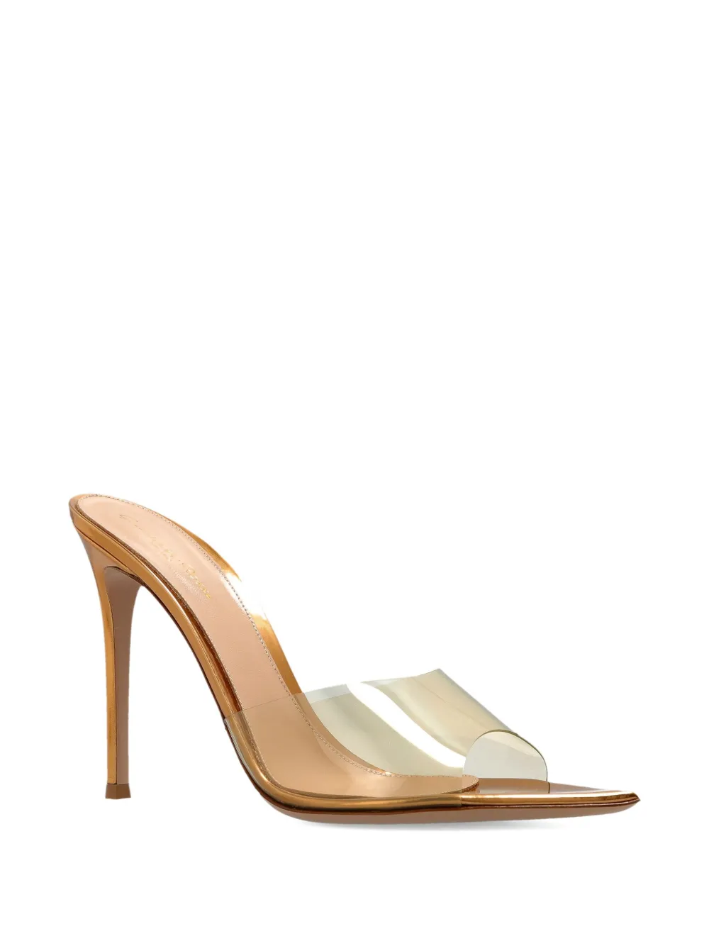 Сандалии Elle с металлическим носком 120 мм Gianvito Rossi, золотой — фото 2