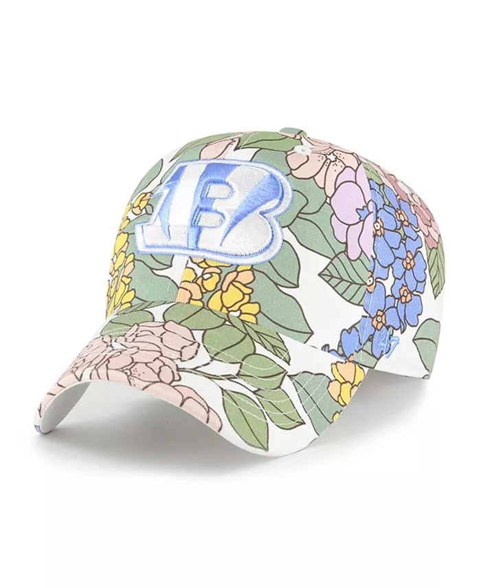 

Женская белая регулируемая шапка Cincinnati Bengals Florentina Clean Up '47 Brand