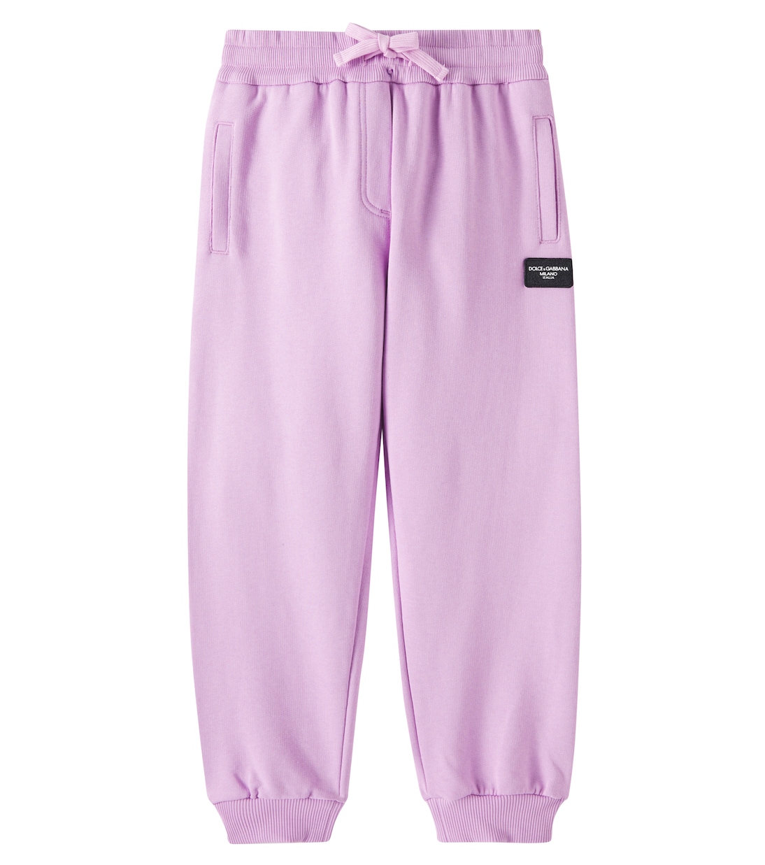 

Спортивные брюки из хлопкового джерси с логотипом Dolce&Gabbana Kids, Lilla