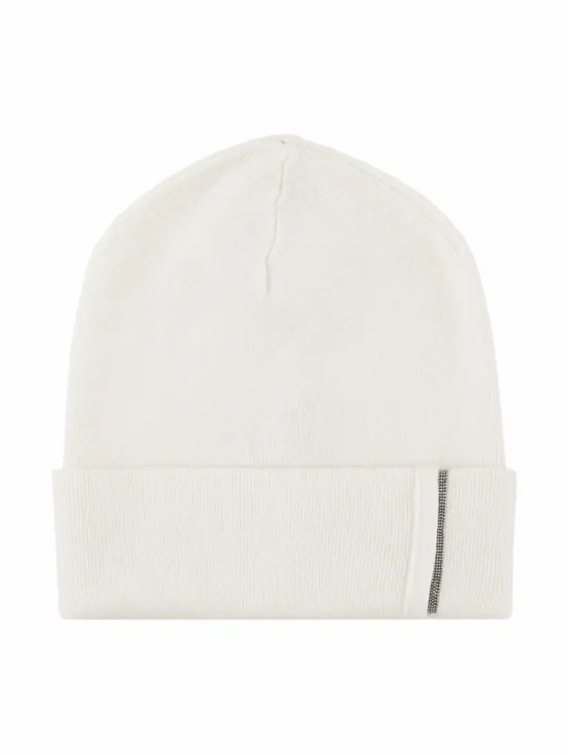 

Кашемировая шапка с цепью мониль Brunello Cucinelli, бежевый