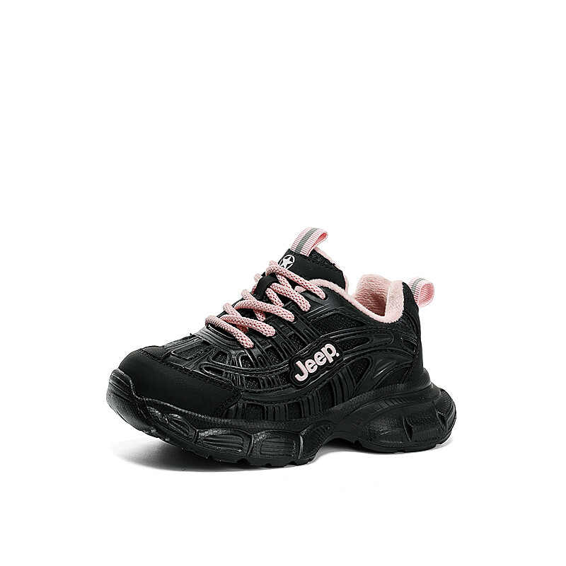 Кроссовки Jeep Kids Lifestyle Shoes Kids Low-top Pink, черный/розовый — фото 2