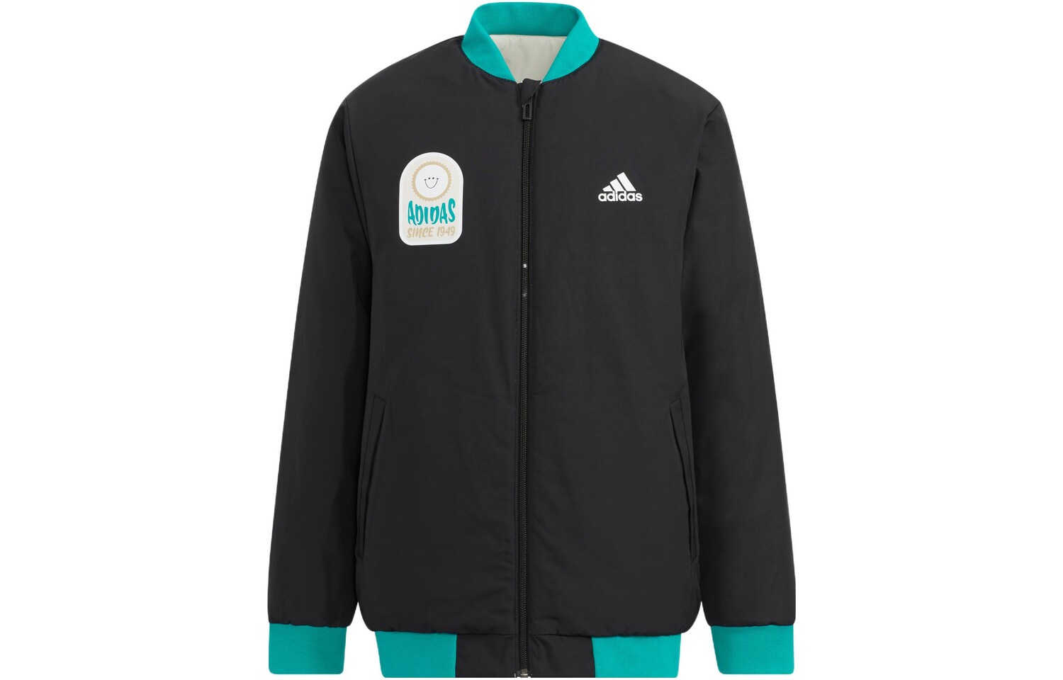 Детские стеганые куртки Adidas, коричневый — фото 3