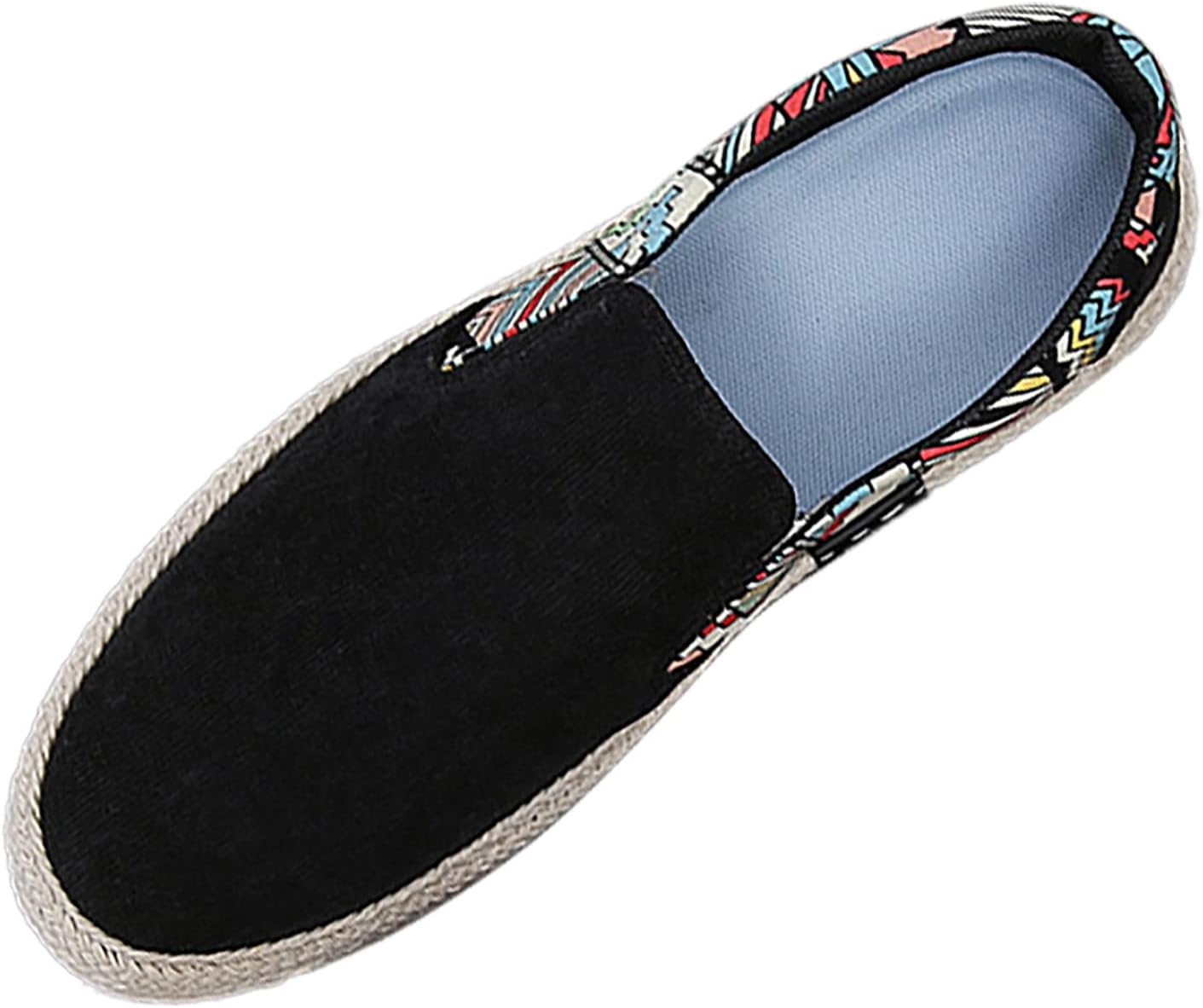 

Мужские модные повседневные тканевые туфли из парусины, лоферы-эспадрильи, кроссовки для отдыха и ходьбы на плоской подошве, классические повседневные туфли из парусины Generic, черный