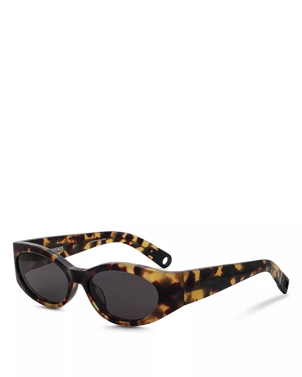 

Овальные солнцезащитные очки Ovalo, 55 мм Jacquemus, черный