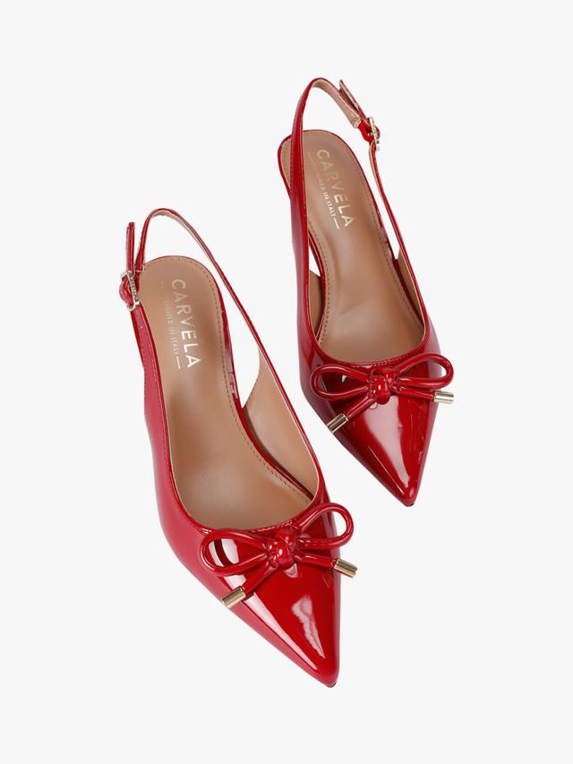 Туфли Alina Bow Sling Court Carvela, Red Bright — фото 3