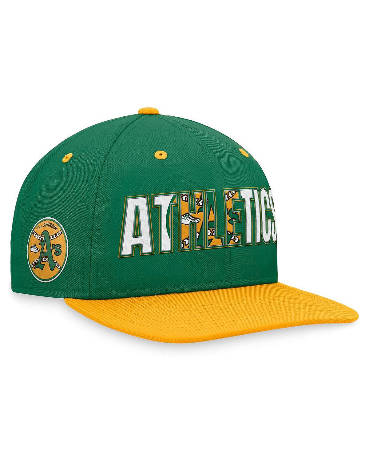 

Мужская зеленая кепка Oakland Athletics Cooperstown Collection Pro Snapback Nike