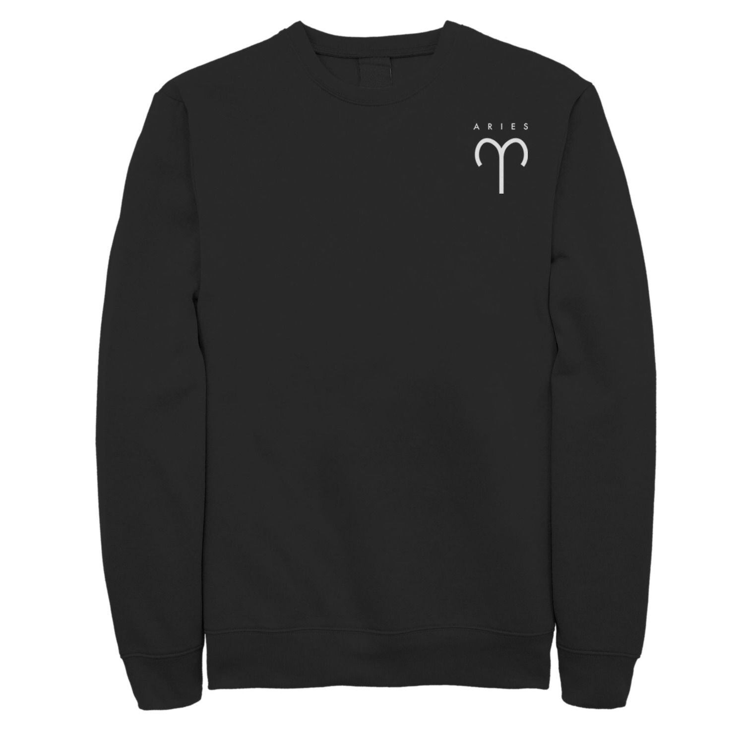 

Мужской флисовый пуловер с рисунком Aries Glyph Licensed Character