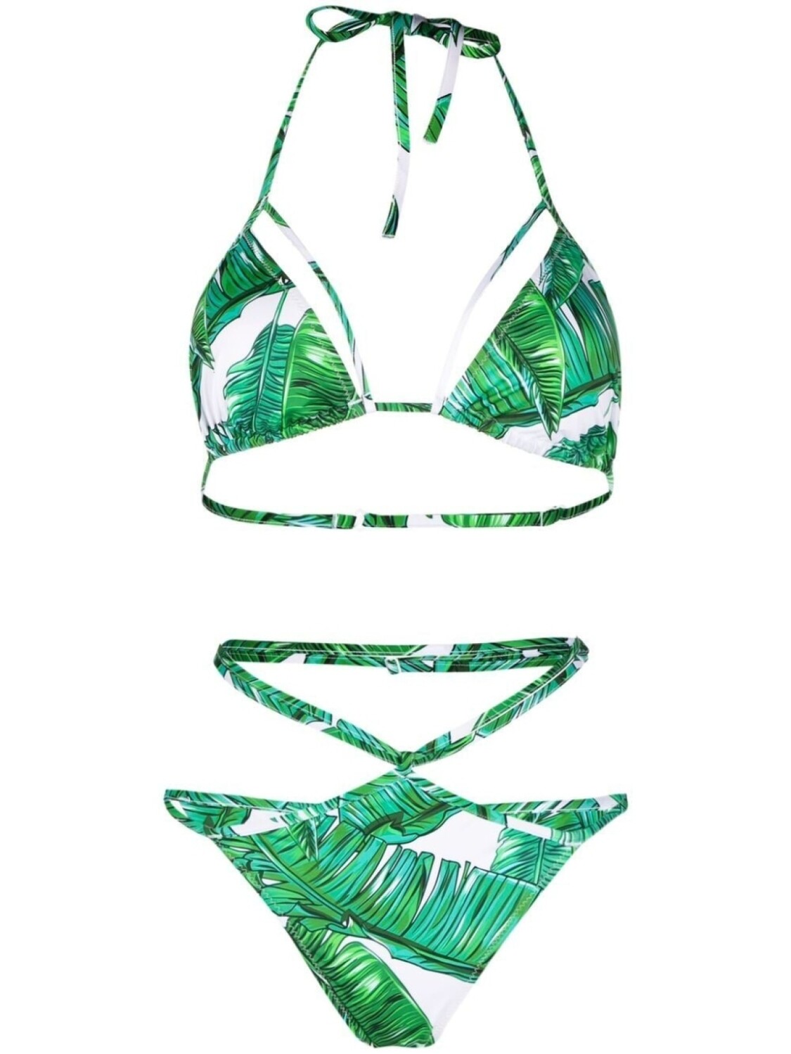 

Noire Swimwear бикини Isla с принтом, зеленый