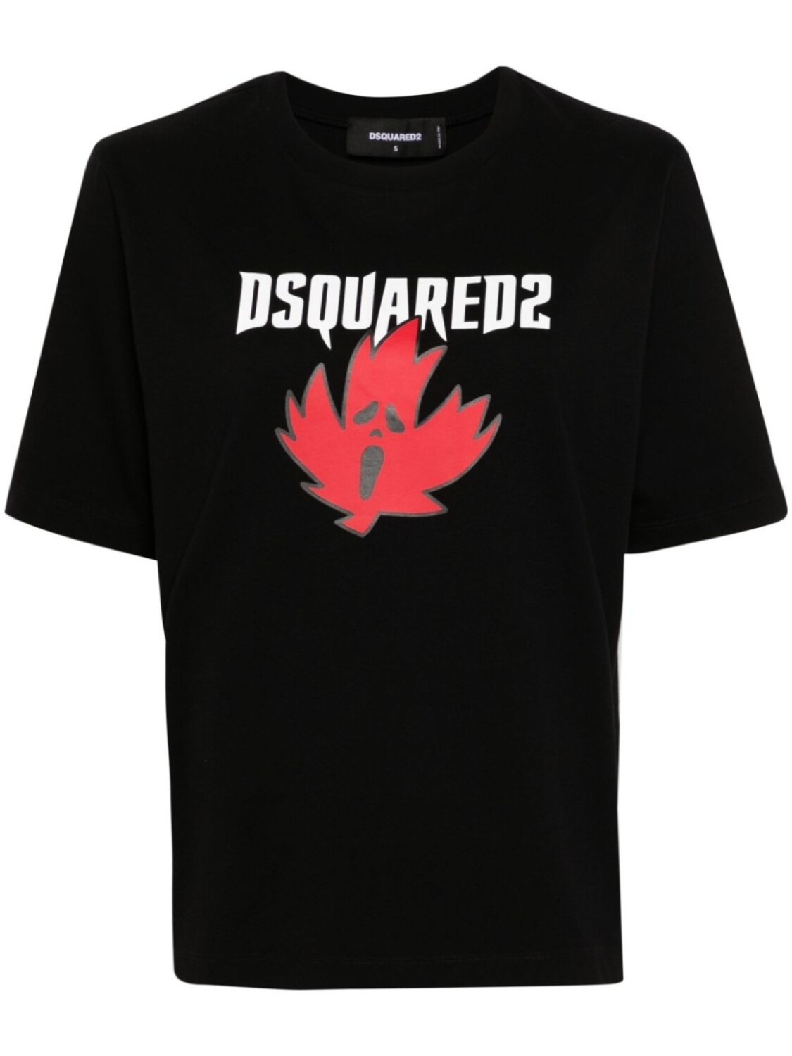 

Dsquared2 футболка DSQUARED2 с принтом ужасных кленовых листьев, черный