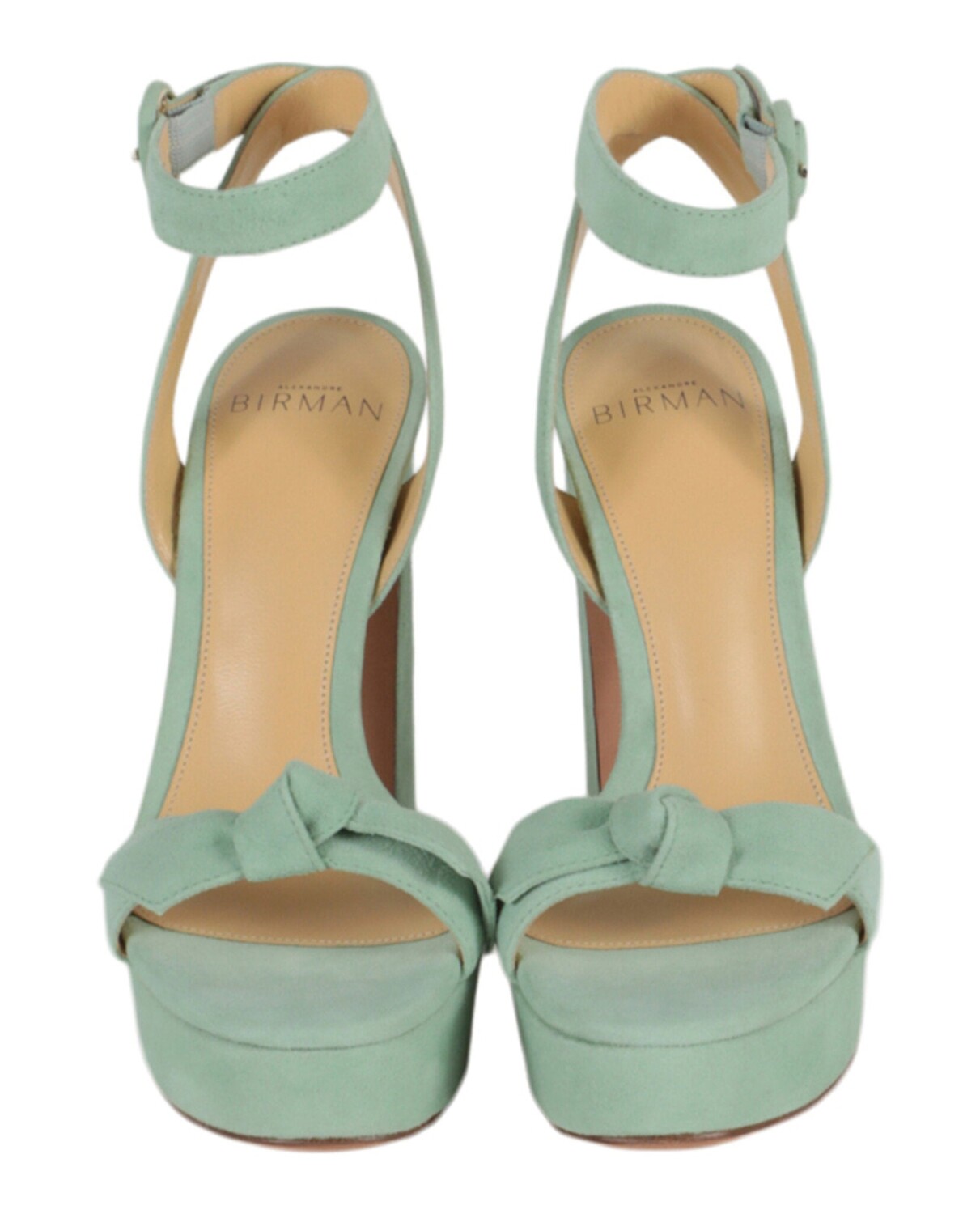 Босоножки Clarita Curve 120 на высоком каблуке Alexandre Birman, зеленый — фото 4