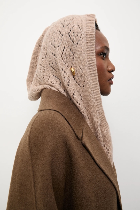 

Шарф из мериносовой шерсти Answear.LAB, бежевый