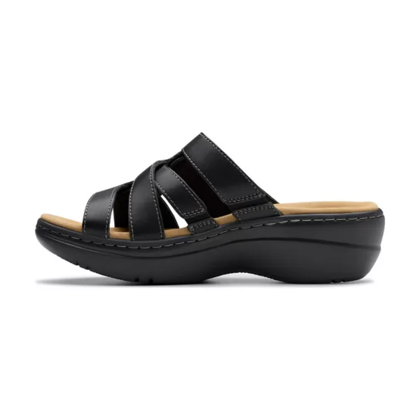 Женские босоножки на танкетке Merliah2 Clarks, цвет black leather — фото 3