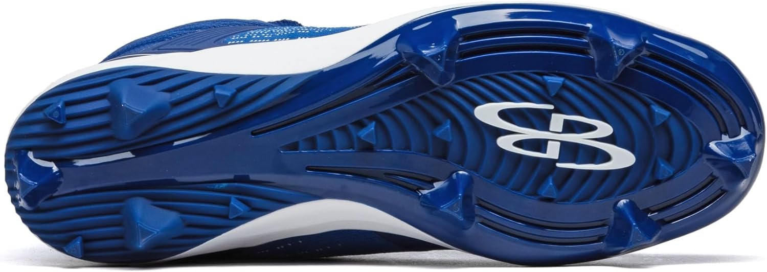 Бутсы Boombah Viper Pureknit для мужчин с формованной средней подошвой - Status - несколько цветовых вариантов - несколько размеров, белый/синий — фото 2