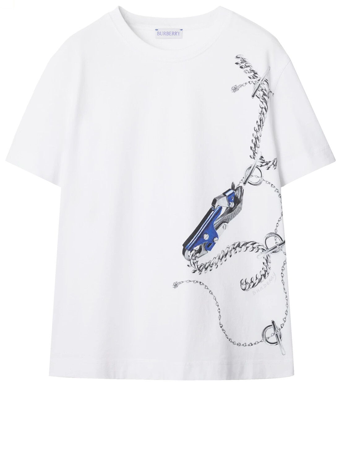 

Футболка Burberry Knight motif, белый