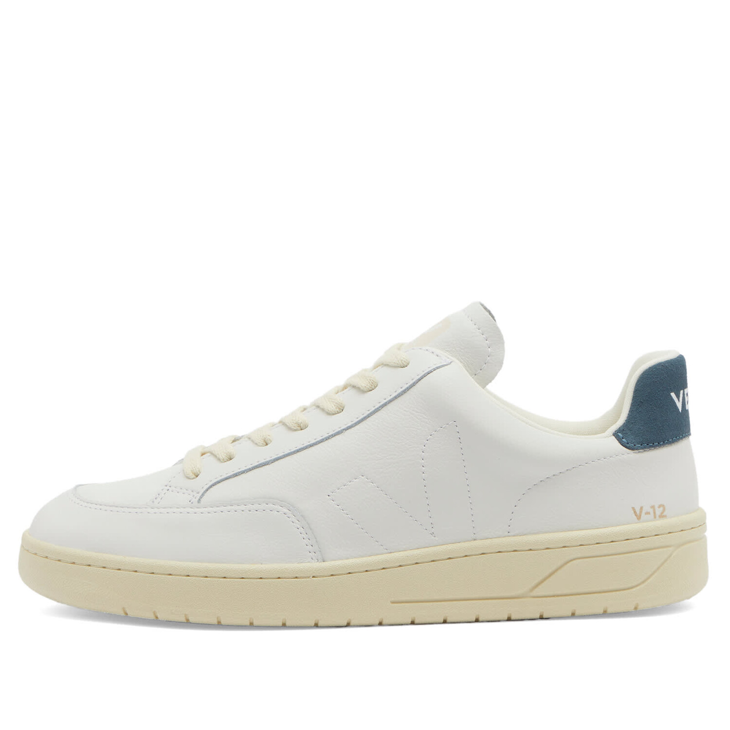 

Кроссовки Veja V-12 Stitch Sneaker, цвет Extra White, White & California, Белый, Кроссовки Veja V-12 Stitch Sneaker, цвет Extra White, White & California