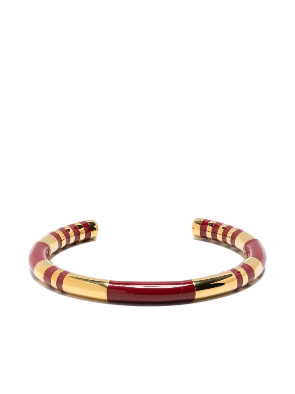 

Полосатый браслет с золотистой эмалью Aurelie Bidermann, золотой