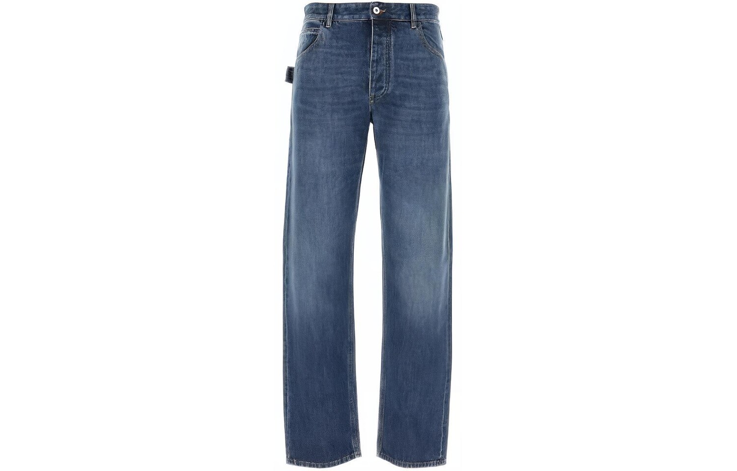 

Джинсы прямого покроя средней потертости Bottega Veneta, синий