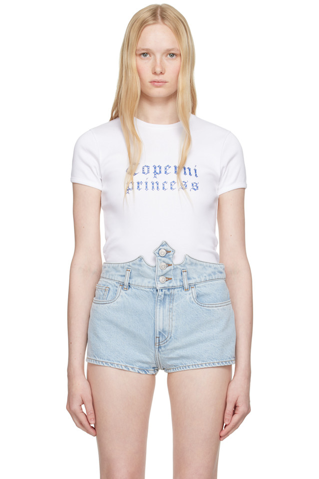 

Футболка Disney 'Принцесса' приталенная Coperni, белый