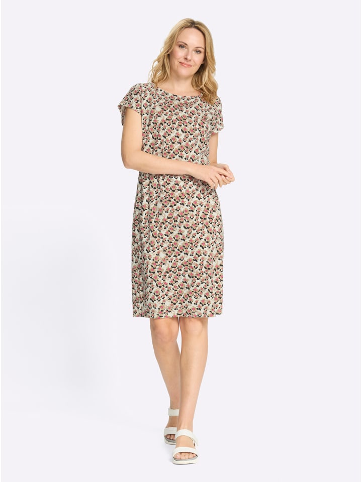 

Платье из джерси с принтом шампанского и верблюжьего цветов Sieh an!