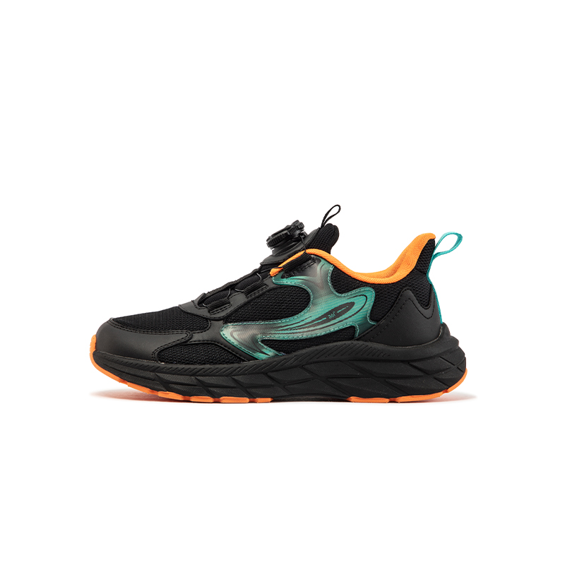 

Детские кроссовки для бега, противоскользящие, с амортизацией, износостойкие, дышащие, черно-зеленые 361°KIDS, черный/зеленый