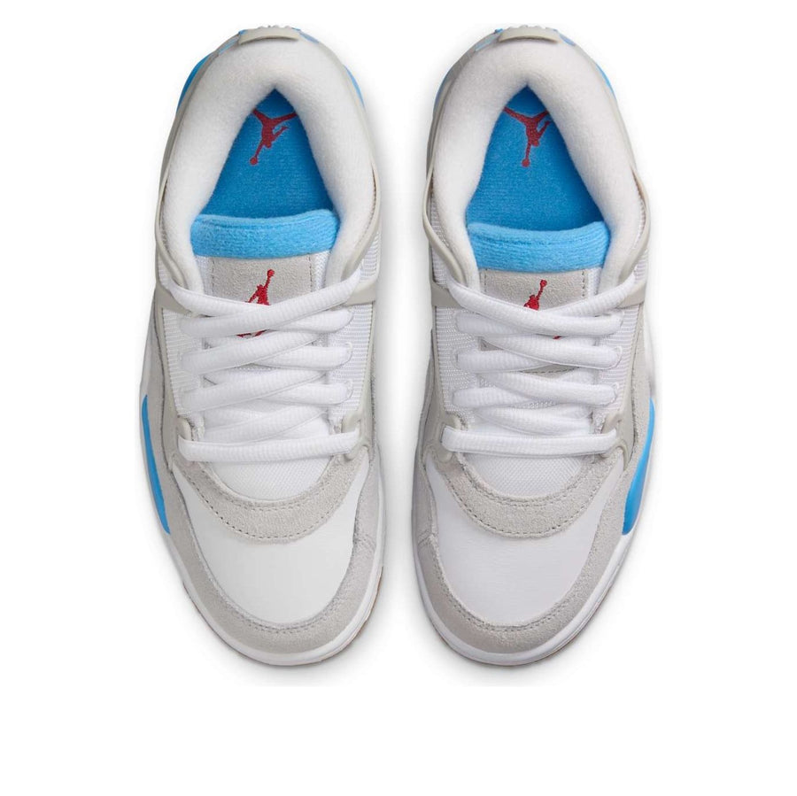 Кроссовки (GS) Air Jordan 4 RM 'White Blue Neutral Grey', белый — фото 4