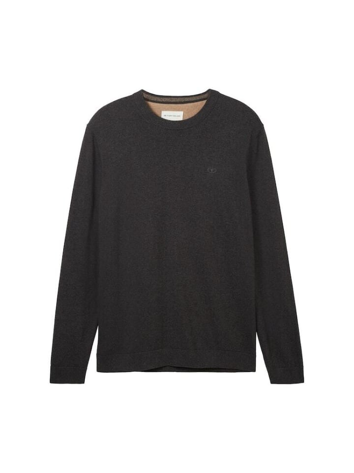 

Пуловер Tom Tailor Pullover, цвет black grey melange
