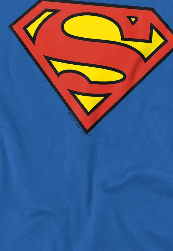 Футболка Cotton Soul Dc superman logo print t-shirt, королевский синий — фото 3
