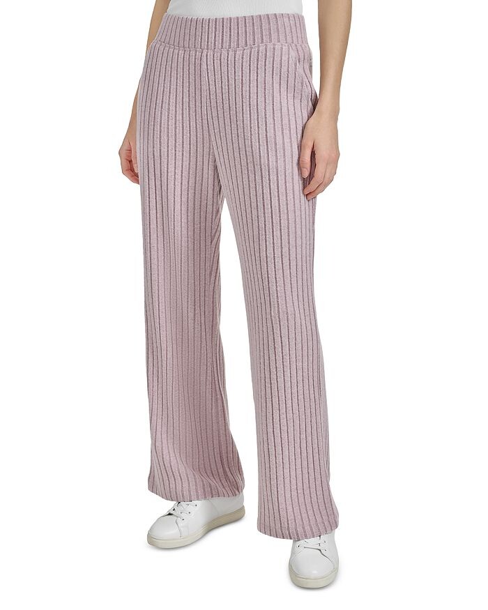 

Marc New York Хизер Широкие брюки в рубчик, фиолетовый