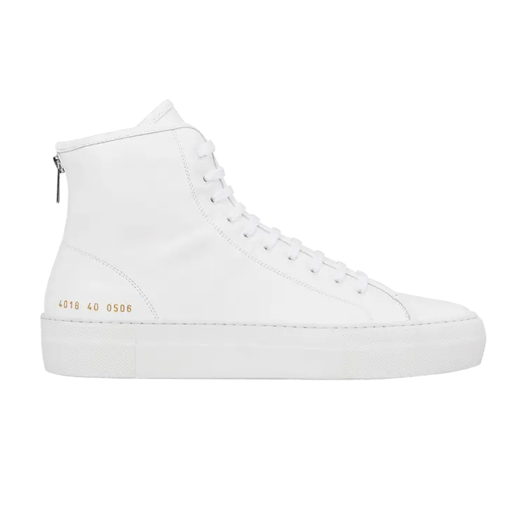 Кроссовки Common Projects Wmns Tournament High White, белый
