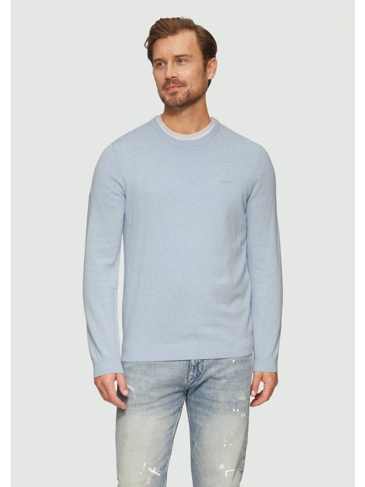 

Пуловер s.Oliver Strickpullover langarm, синий