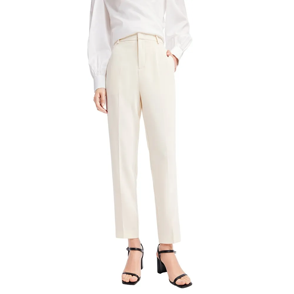 

Брюки с высокой талией Lily Skinny Fit Pencil, белый